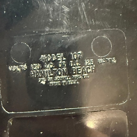 Hamilton Beach Hand Mixer Vintage Scovill 4 Speed Kitchen Appliance Model 110 - Picture 5 of 7